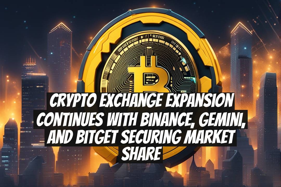 Crypto Exchange Expansion Continues with Binance, Gemini, and Bitget Securing Market Share