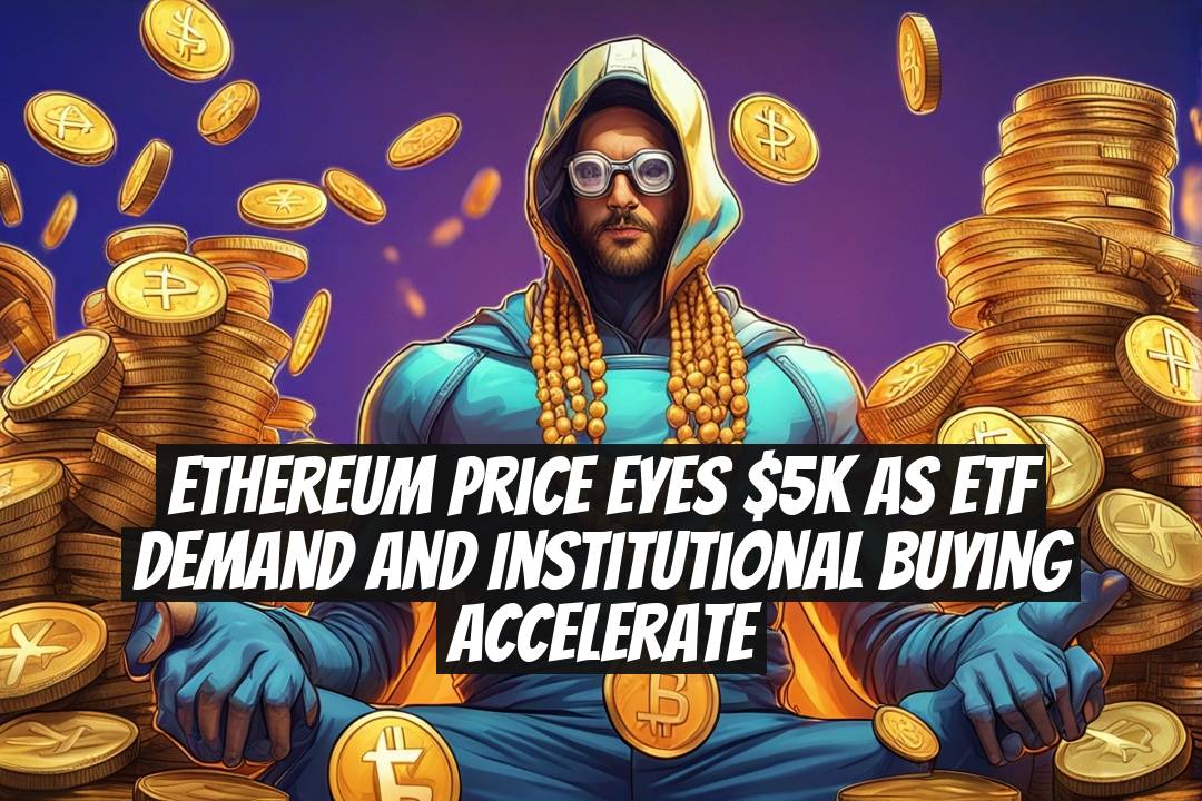 Ethereum Price Eyes $5K as ETF Demand and Institutional Buying Accelerate