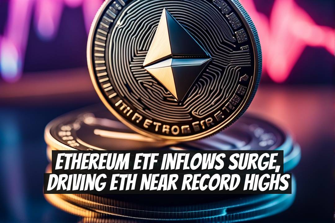 Ethereum ETF Inflows Surge, Driving ETH Near Record Highs
