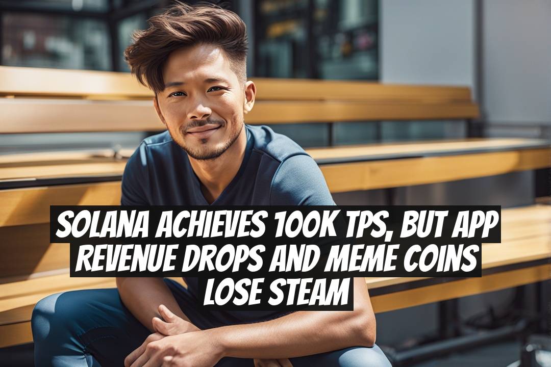 Solana achieves 100K TPS, but app revenue drops and meme coins lose steam
