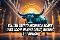 Bullish Crypto Exchange Soars Over 100% in NYSE Debut, Raising $1.1 Billion