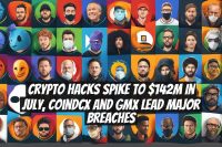 Crypto hacks spike to $142M in July, CoinDCX and GMX lead major breaches