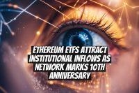 Ethereum ETFs Attract Institutional Inflows as Network Marks 10th Anniversary