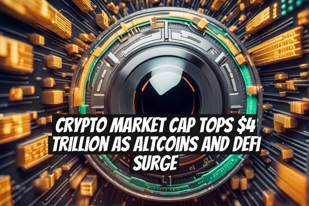 Crypto Market Cap Tops $4 Trillion as Altcoins and DeFi Surge