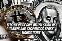 Bitcoin Price Dips Below $115K as Tariffs and Geopolitics Spark Liquidations