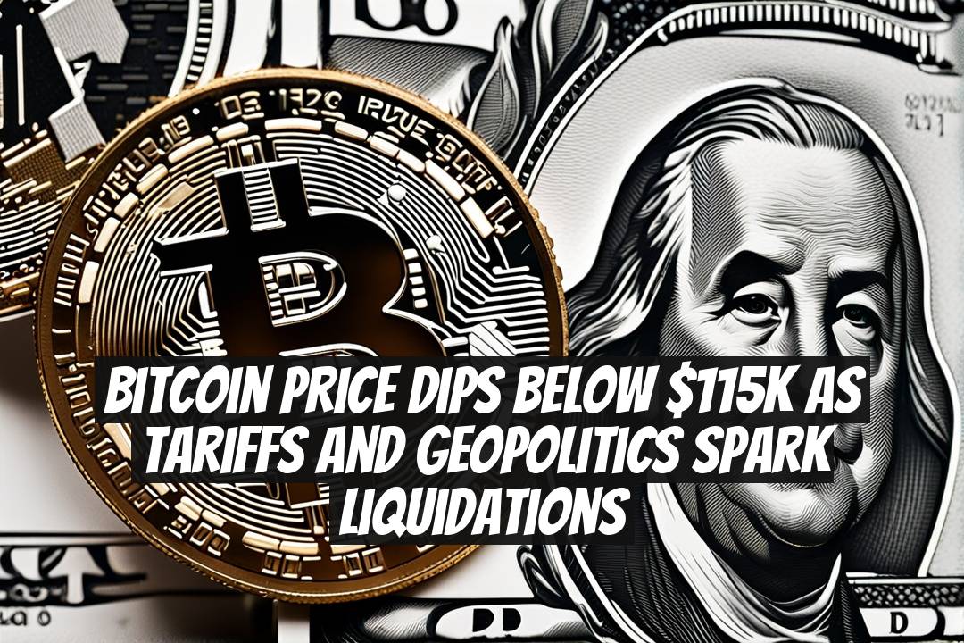 Bitcoin Price Dips Below $115K as Tariffs and Geopolitics Spark Liquidations
