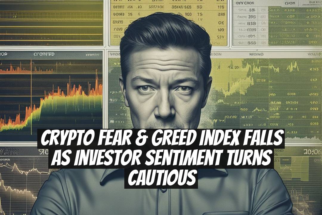 Crypto Fear & Greed Index Falls as Investor Sentiment Turns Cautious