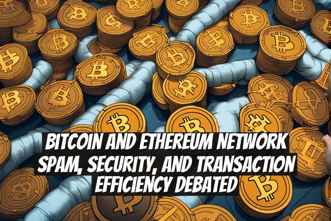 Bitcoin and Ethereum Network Spam, Security, and Transaction Efficiency Debated