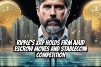 Ripple’s XRP Holds Firm Amid Escrow Moves and Stablecoin Competition