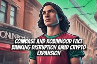 Coinbase and Robinhood Face Banking Disruption Amid Crypto Expansion