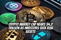 Crypto Market Cap Nears $4.2 Trillion as Investors Seek Risk Assets
