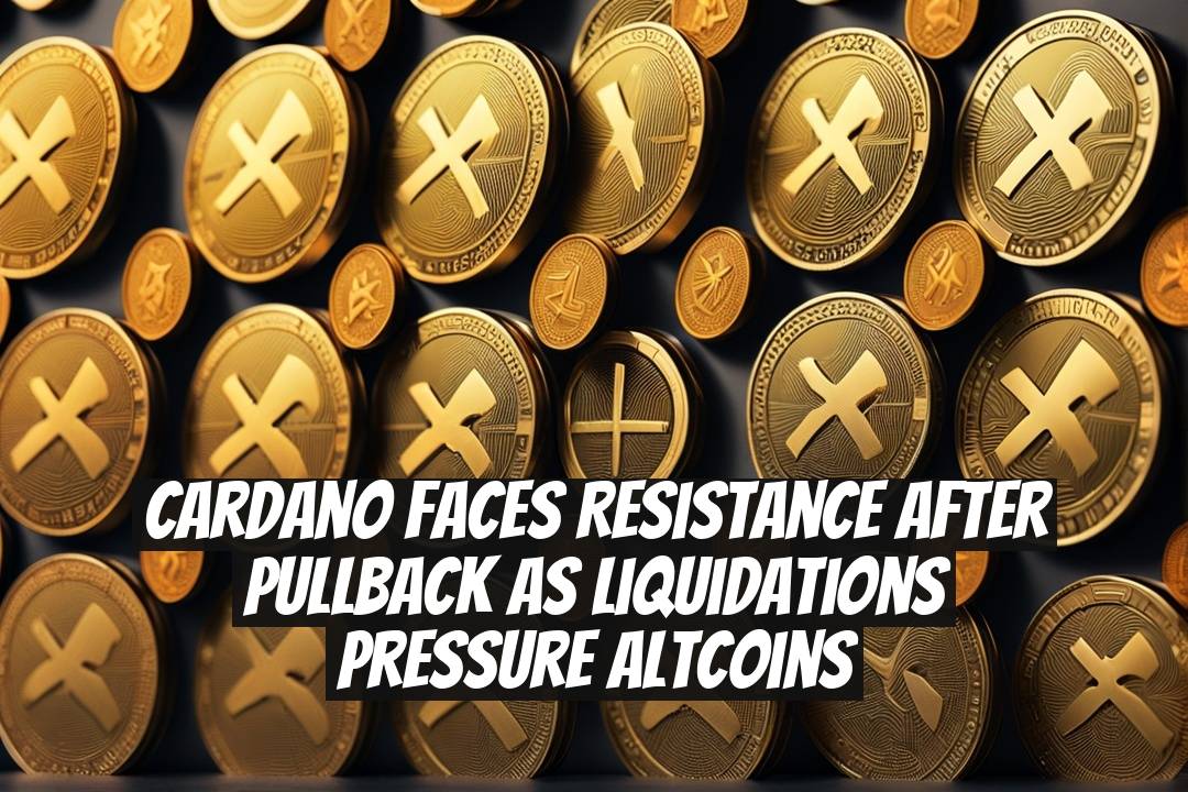 Cardano Faces Resistance After Pullback as Liquidations Pressure Altcoins