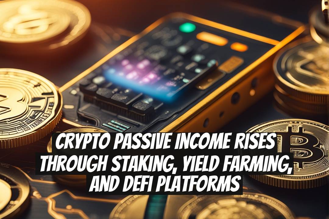 Crypto Passive Income Rises Through Staking, Yield Farming, and DeFi Platforms