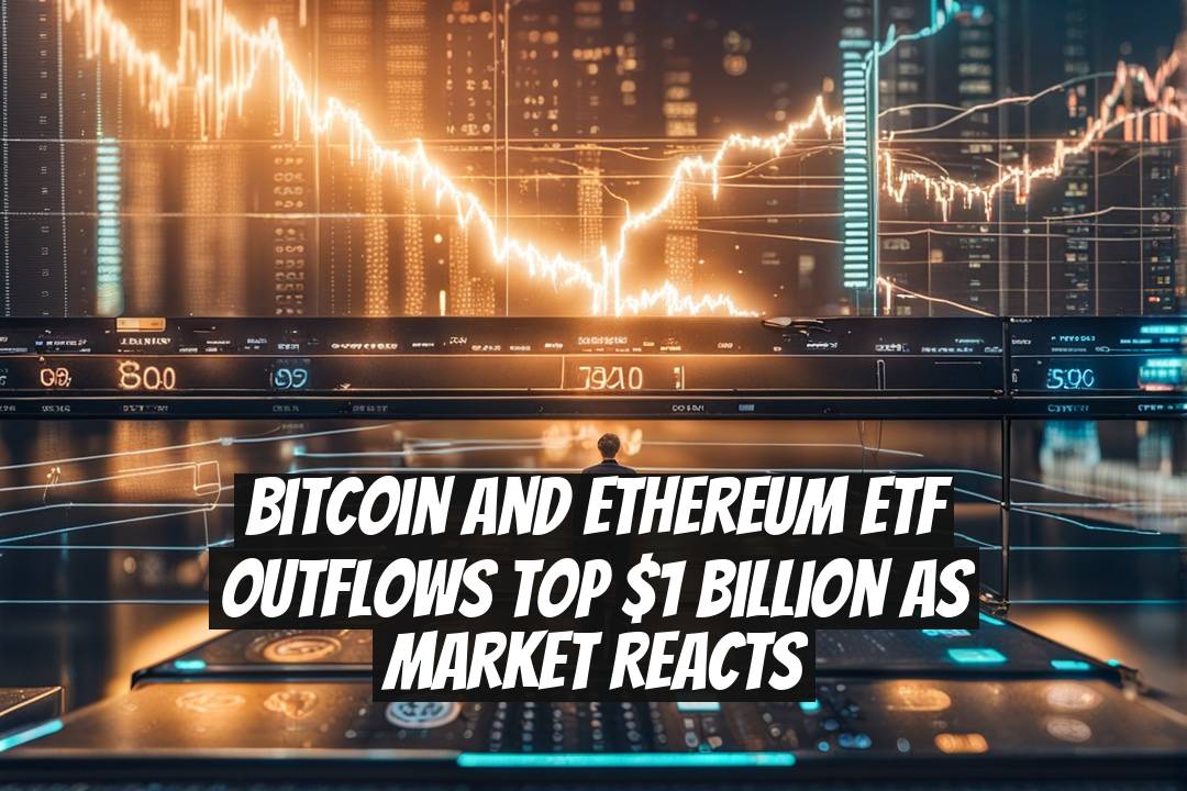 Bitcoin and Ethereum ETF Outflows Top $1 Billion as Market Reacts