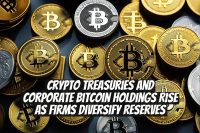 Crypto Treasuries and Corporate Bitcoin Holdings Rise as Firms Diversify Reserves