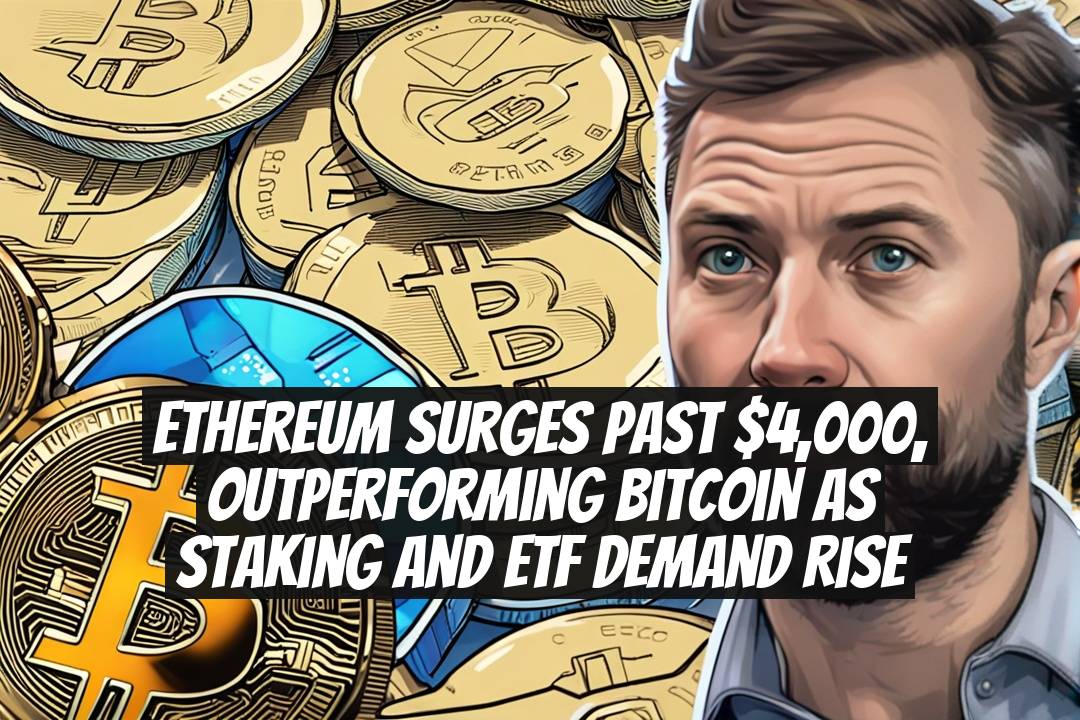 Ethereum Surges Past $4,000, Outperforming Bitcoin as Staking and ETF Demand Rise