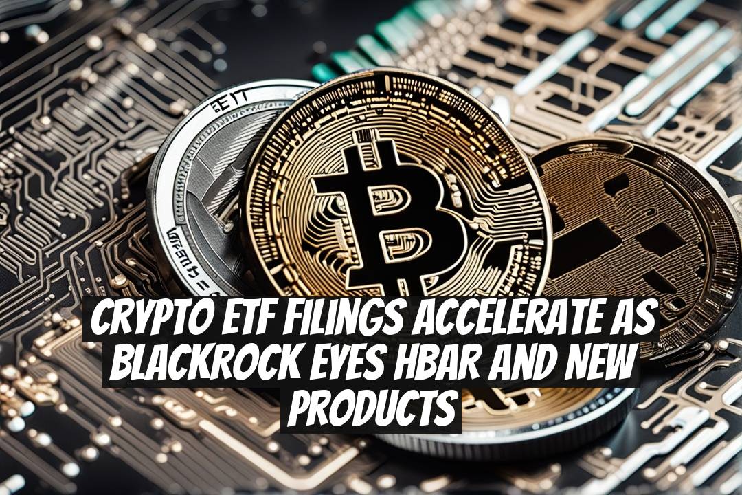 Crypto ETF Filings Accelerate as BlackRock Eyes HBAR and New Products