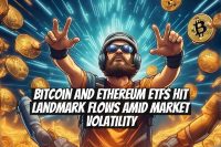 Bitcoin and Ethereum ETFs Hit Landmark Flows Amid Market Volatility