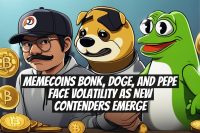 Memecoins BONK, DOGE, and PEPE Face Volatility as New Contenders Emerge