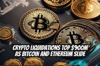 Crypto Liquidations Top $900M as Bitcoin and Ethereum Slide