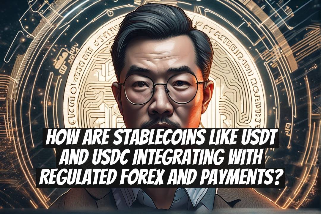How are stablecoins like USDT and USDC integrating with regulated forex and payments?
