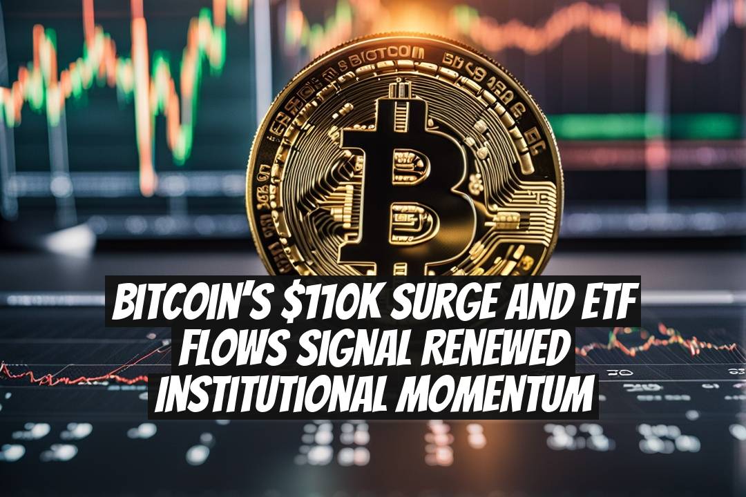 Bitcoin’s $110K Surge and ETF Flows Signal Renewed Institutional Momentum