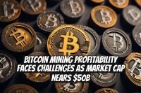 Bitcoin mining profitability faces challenges as market cap nears $50B