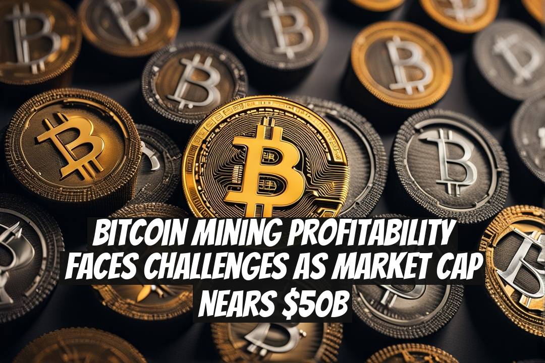 Bitcoin mining profitability faces challenges as market cap nears $50B