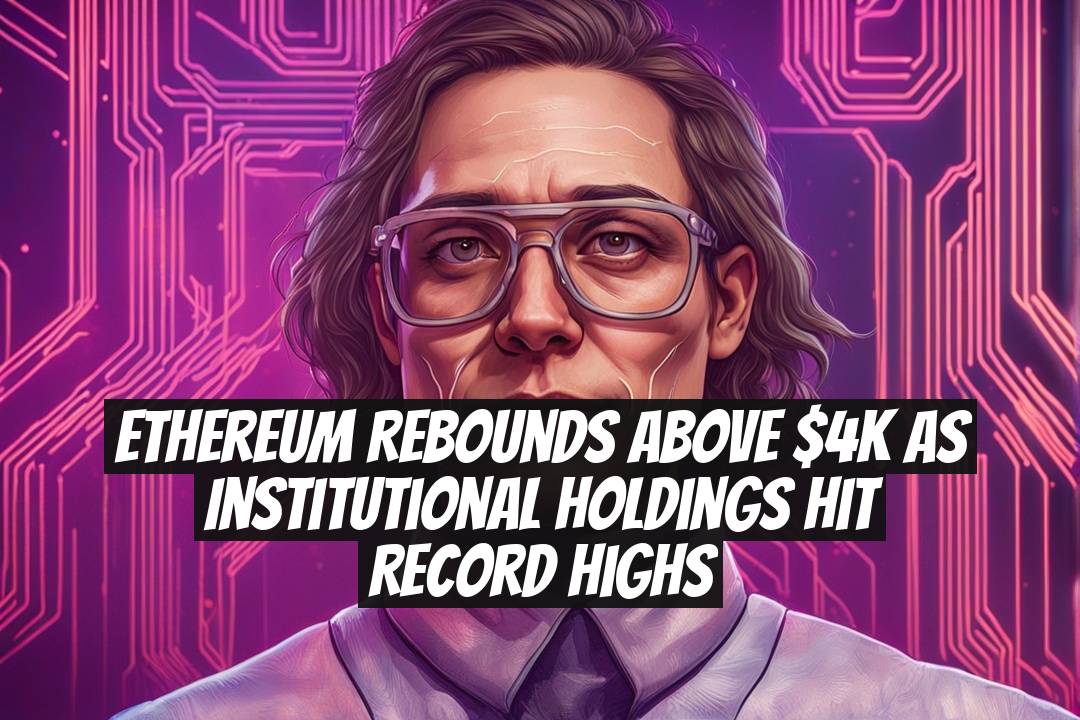 Ethereum Rebounds Above $4K as Institutional Holdings Hit Record Highs