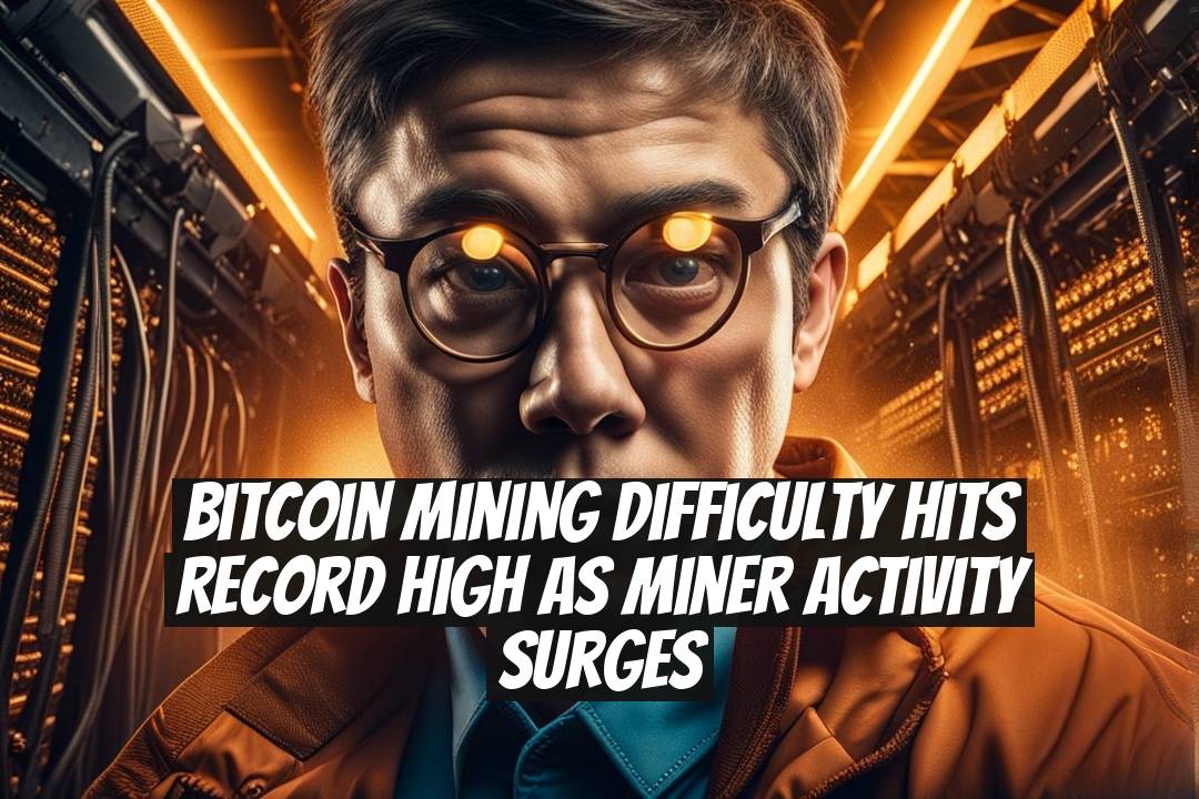 Bitcoin Mining Difficulty Hits Record High as Miner Activity Surges