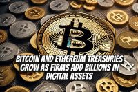 Bitcoin and Ethereum treasuries grow as firms add billions in digital assets