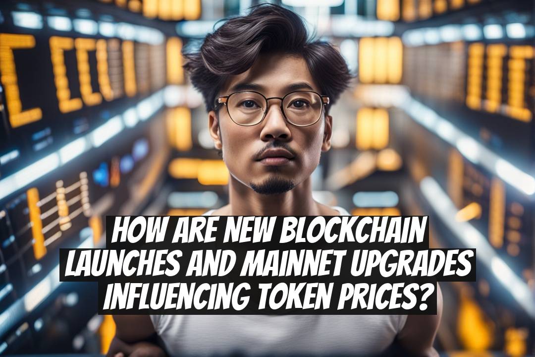 How are new blockchain launches and mainnet upgrades influencing token prices?
