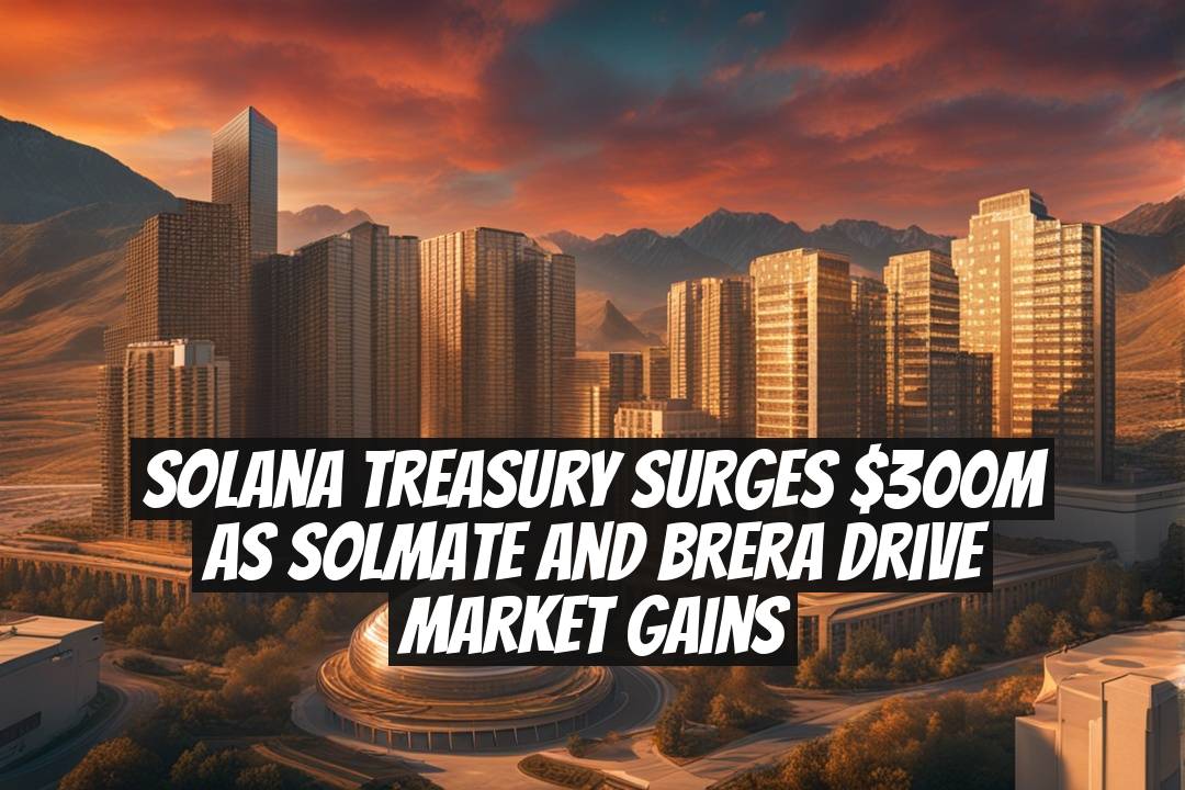 Solana Treasury Surges $300M as Solmate and Brera Drive Market Gains