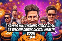 Crypto Millionaires Surge 40% as Bitcoin Drives Digital Wealth Boom