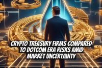 Crypto Treasury Firms Compared to Dotcom Era Risks Amid Market Uncertainty