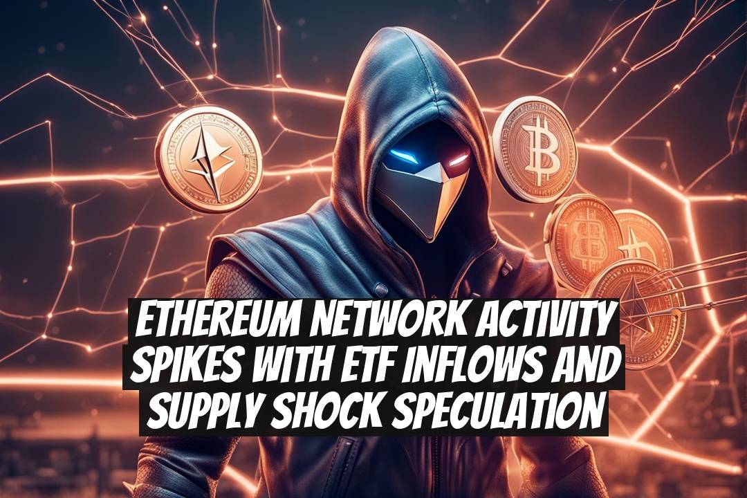 Ethereum network activity spikes with ETF inflows and supply shock speculation