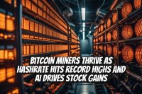 Bitcoin Miners Thrive as Hashrate Hits Record Highs and AI Drives Stock Gains