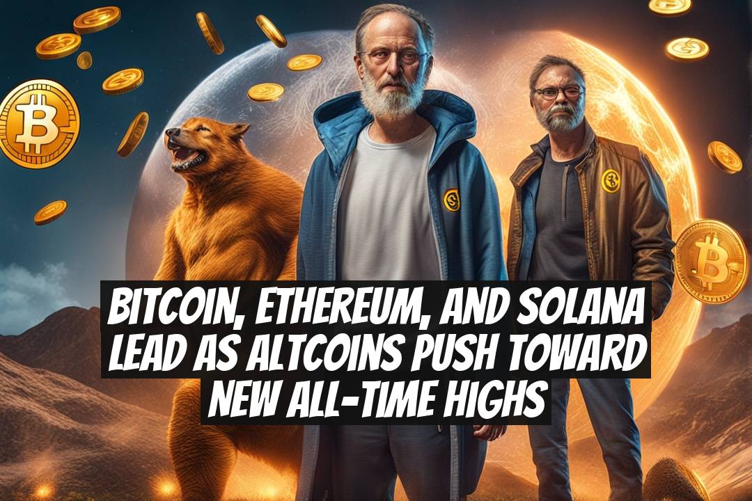 Bitcoin, Ethereum, and Solana lead as altcoins push toward new all-time highs