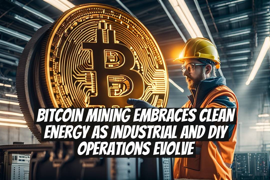 Bitcoin Mining Embraces Clean Energy as Industrial and DIY Operations Evolve