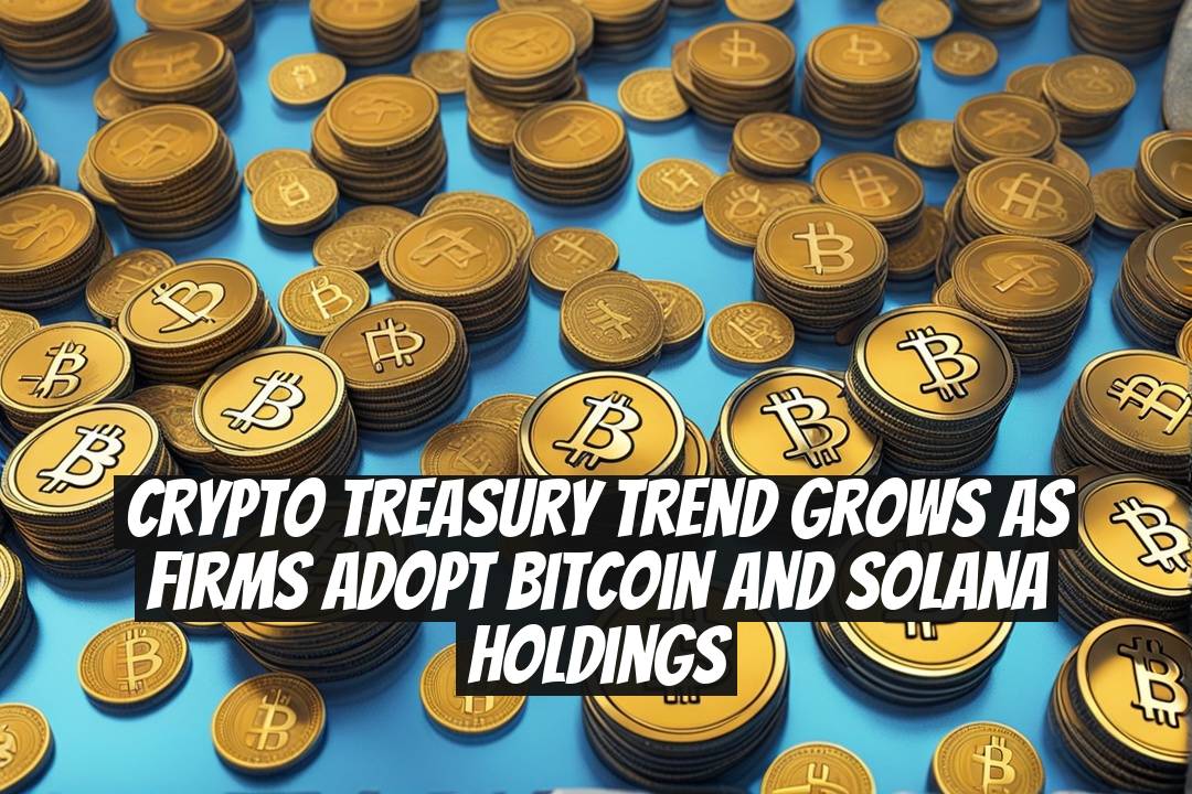 Crypto Treasury Trend Grows as Firms Adopt Bitcoin and Solana Holdings