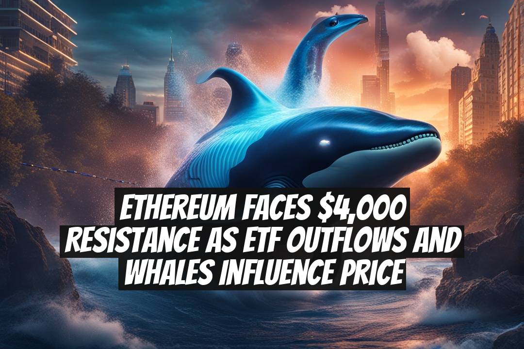 Ethereum Faces $4,000 Resistance as ETF Outflows and Whales Influence Price