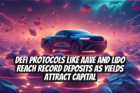 DeFi protocols like Aave and Lido reach record deposits as yields attract capital
