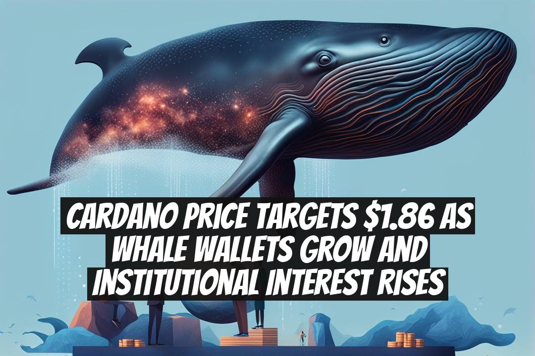 Cardano price targets $1.86 as whale wallets grow and institutional interest rises