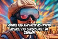 Solana and XRP Rally as Crypto Market Cap Surges Past $4 Trillion