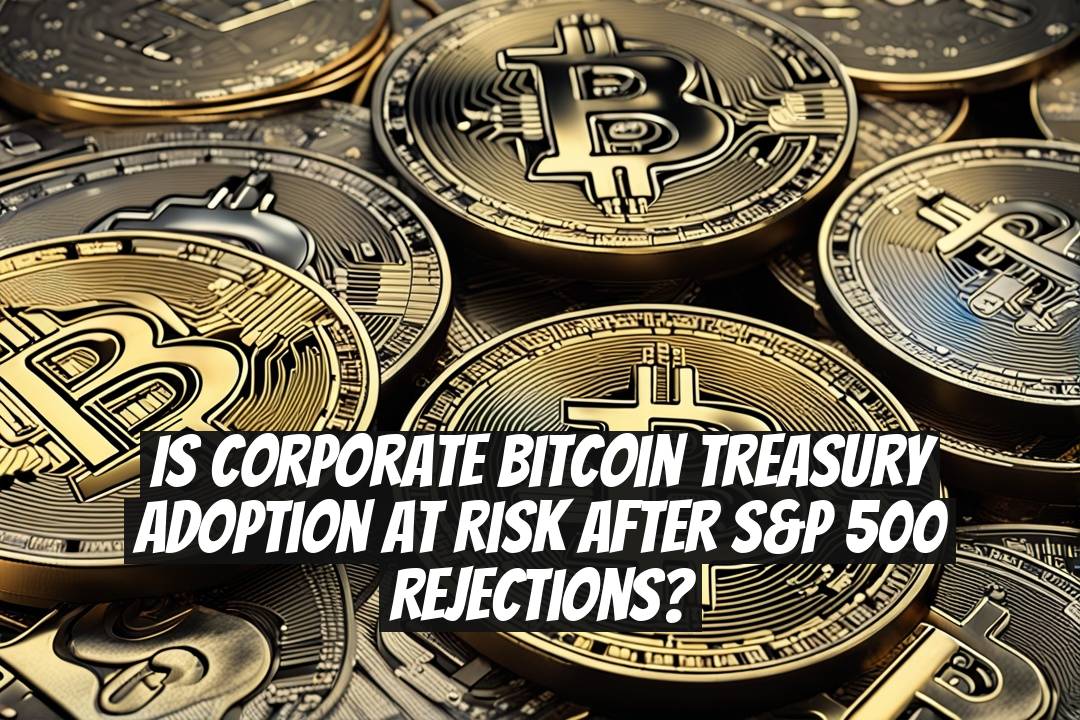 Is corporate Bitcoin treasury adoption at risk after S&P 500 rejections?