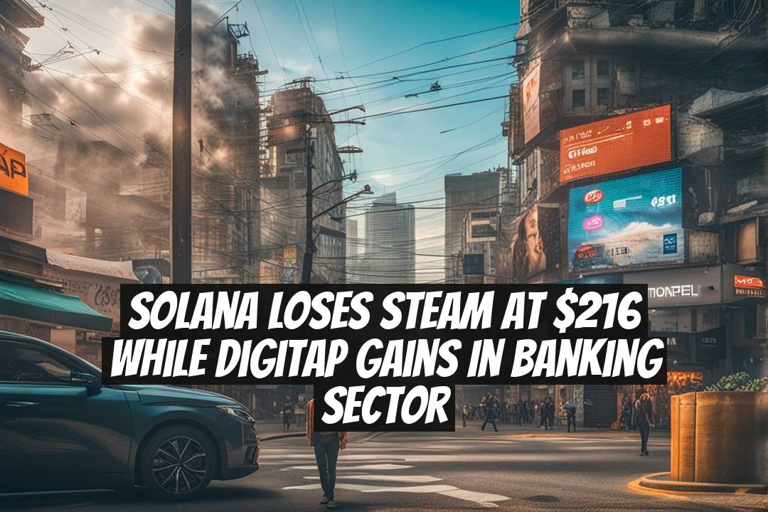 Solana loses steam at $216 while DigiTap gains in banking sector