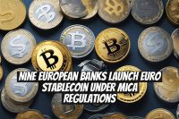 Nine European banks launch euro stablecoin under MiCA regulations