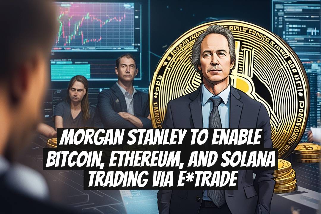 Morgan Stanley to Enable Bitcoin, Ethereum, and Solana Trading via E*Trade