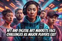 NFT and digital art markets face challenges as major players exit