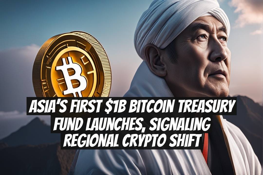 Asia’s First $1B Bitcoin Treasury Fund Launches, Signaling Regional Crypto Shift